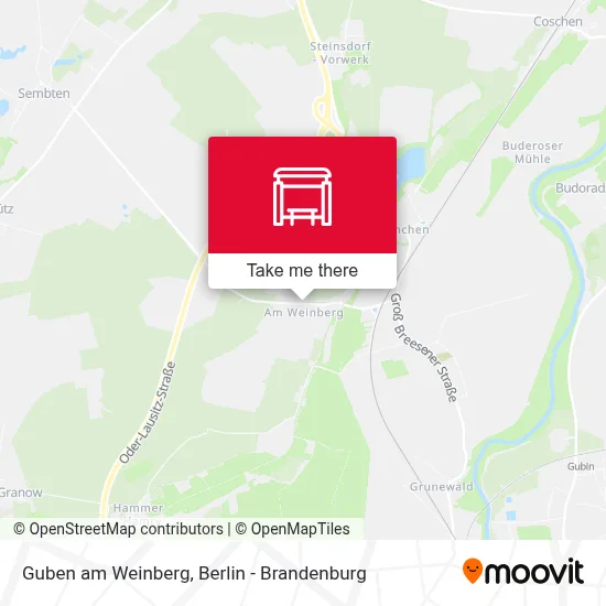 Guben am Weinberg map
