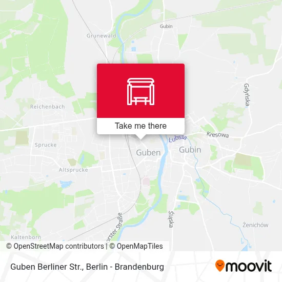 Guben Berliner Str. map