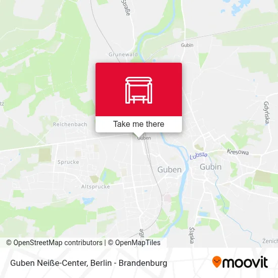 Guben Neiße-Center map