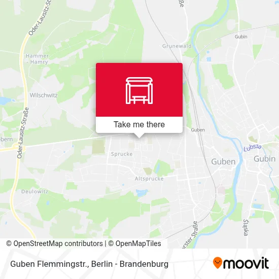 Guben Flemmingstr. map
