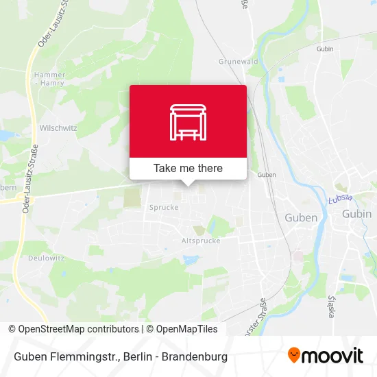 Guben Flemmingstr. map