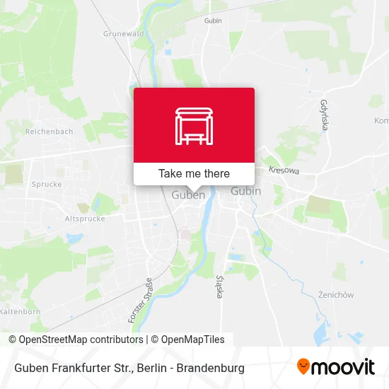 Guben Frankfurter Str. map