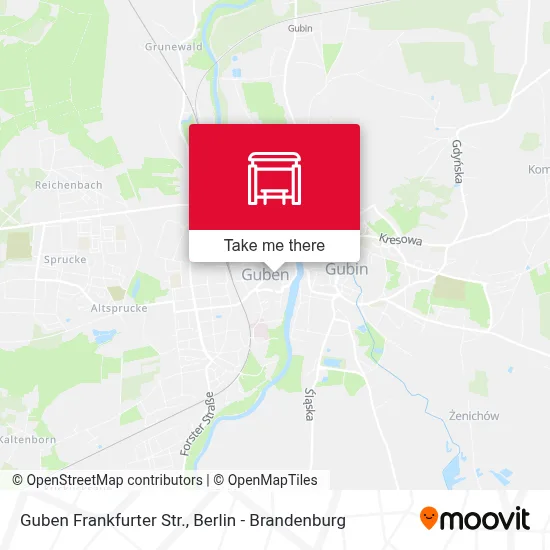 Guben Frankfurter Str. map