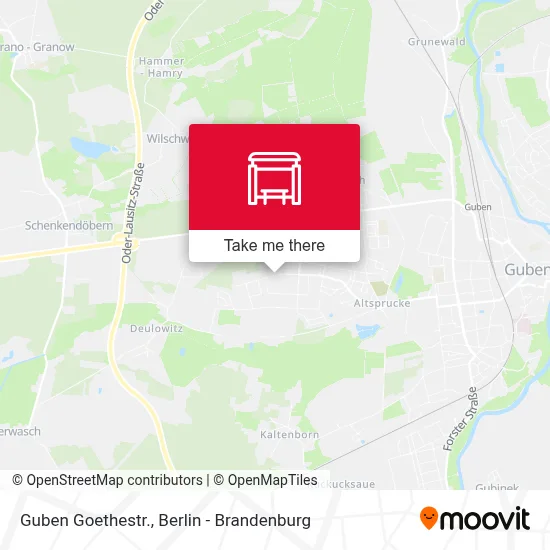 Guben Goethestr. map