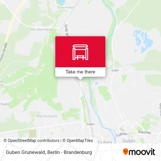 Guben Grunewald map