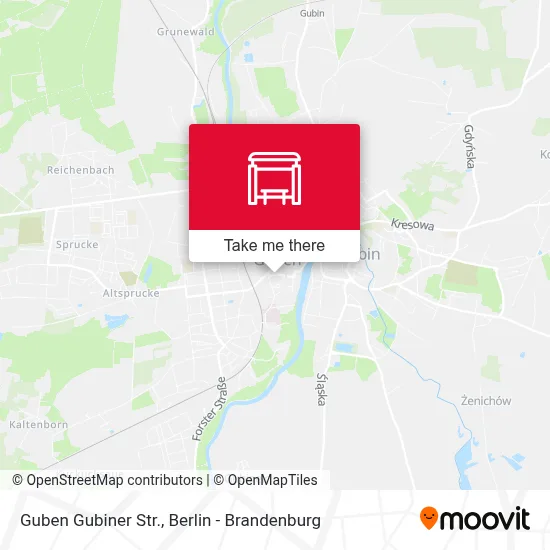 Guben Gubiner Str. map