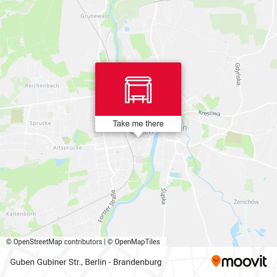 Guben Gubiner Str. map