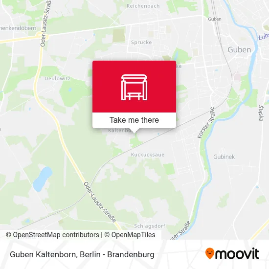 Guben Kaltenborn map