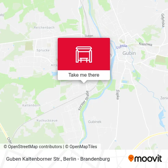 Guben Kaltenborner Str. map