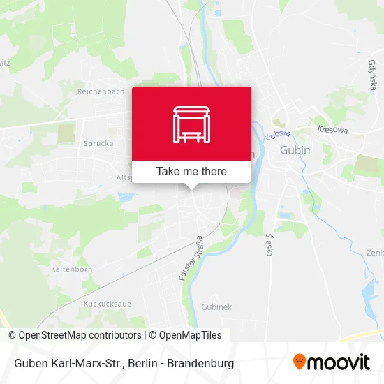 Guben Karl-Marx-Str. map