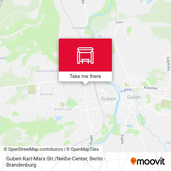 Guben Karl-Marx-Str. / Neiße-Center map