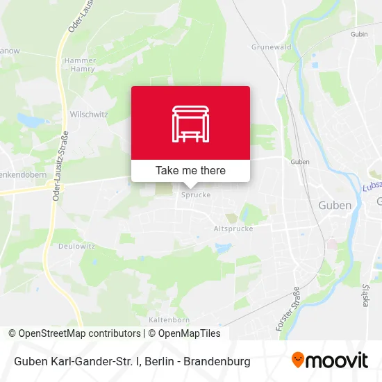 Guben Karl-Gander-Str. I map
