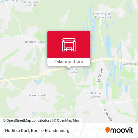 Horlitza Dorf map