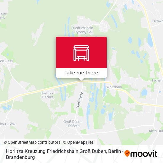 Horlitza Kreuzung Friedrichshain Groß Düben map