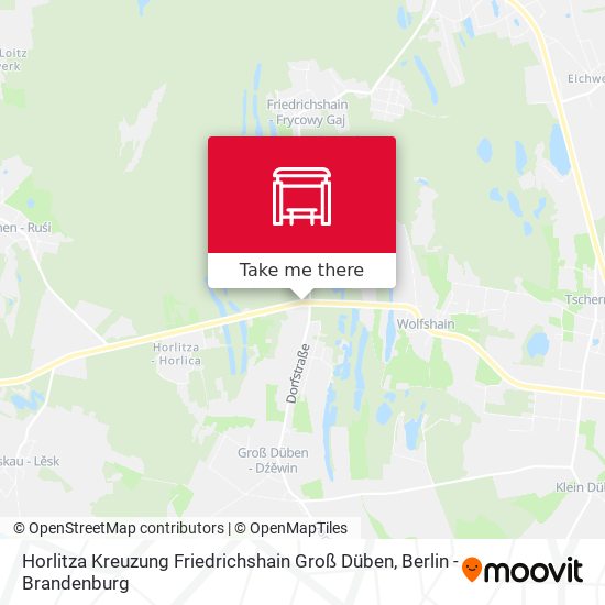 Horlitza Kreuzung Friedrichshain Groß Düben map