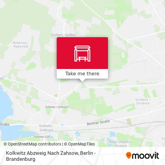 Карта Kolkwitz Abzweig Nach Zahsow