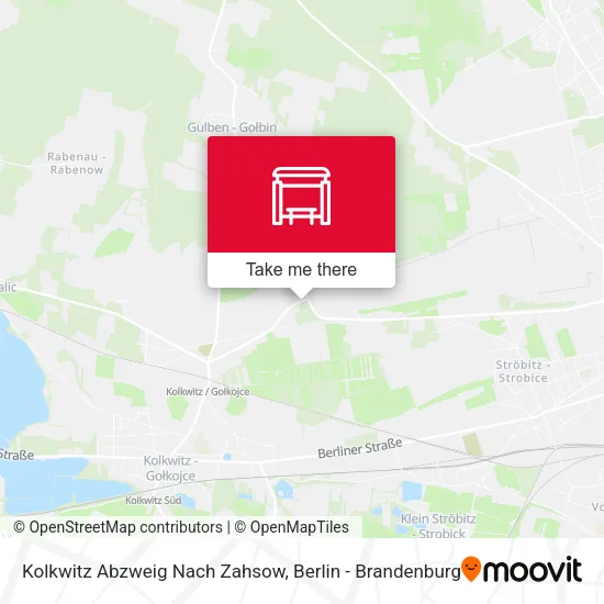 Карта Kolkwitz Abzweig Nach Zahsow