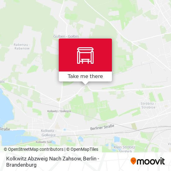 Карта Kolkwitz Abzweig Nach Zahsow