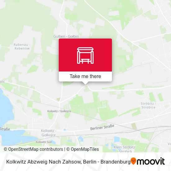 Карта Kolkwitz Abzweig Nach Zahsow