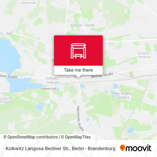 Kolkwitz Langosa Berliner Str. map