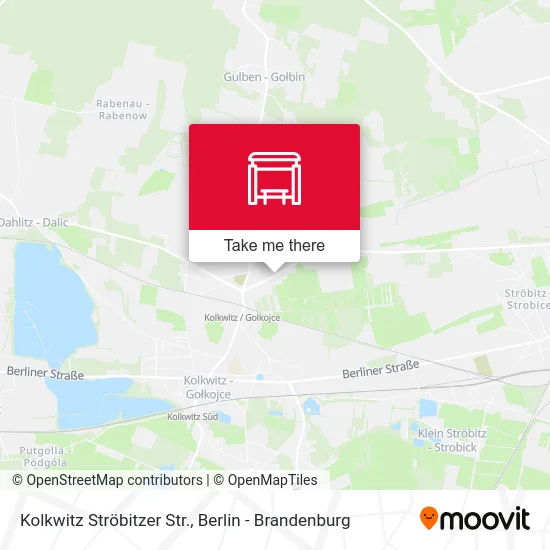 Kolkwitz Ströbitzer Str. map