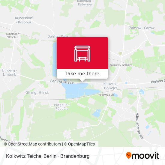 Kolkwitz Teiche map