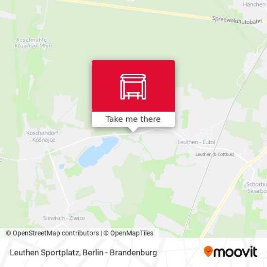 Leuthen Sportplatz map