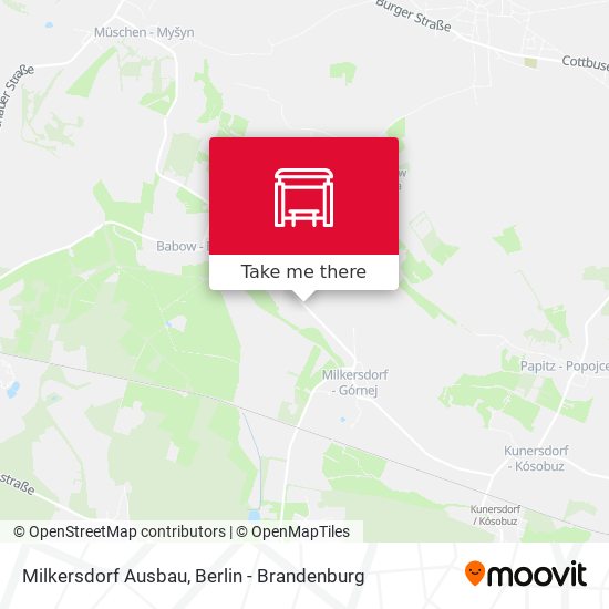 Milkersdorf Ausbau map