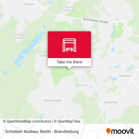Schieben Ausbau map