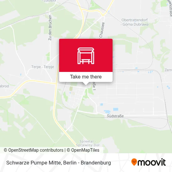 Schwarze Pumpe Mitte map