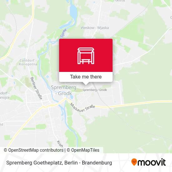 Spremberg Goetheplatz map