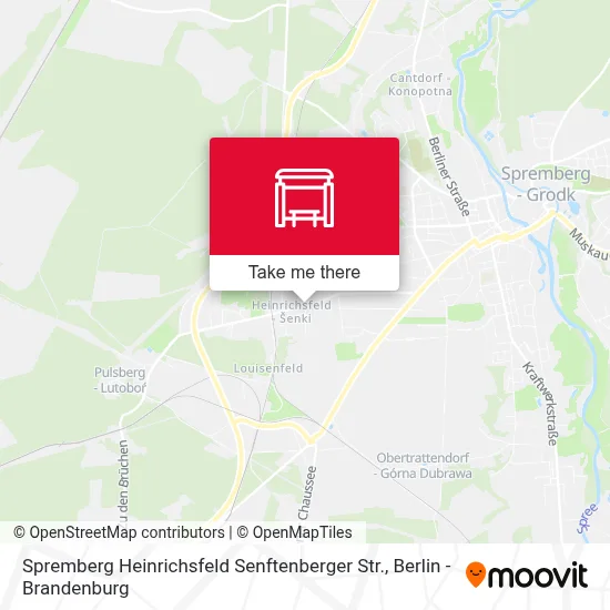Spremberg Heinrichsfeld Senftenberger Str. map
