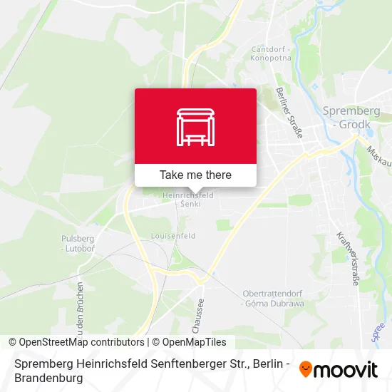 Spremberg Heinrichsfeld Senftenberger Str. map