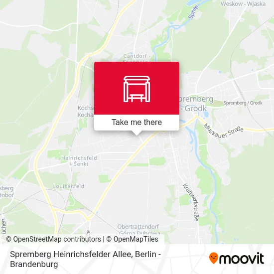 Spremberg Heinrichsfelder Allee map