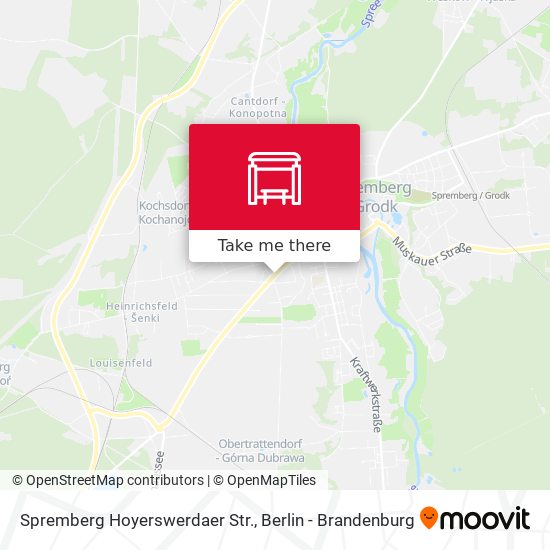 Spremberg Hoyerswerdaer Str. map