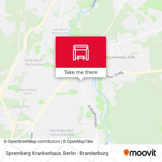 Spremberg Krankenhaus map