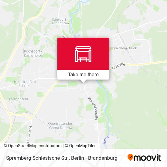 Spremberg Schlesische Str. map