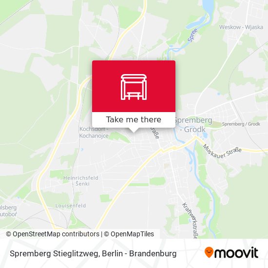 Spremberg Stieglitzweg map