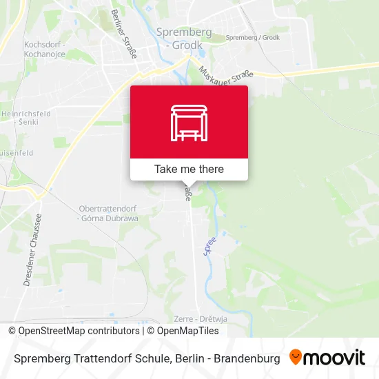 Spremberg Trattendorf Schule map