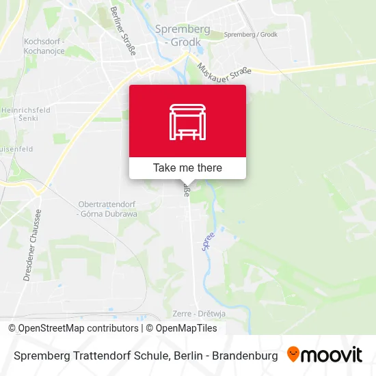 Spremberg Trattendorf Schule map