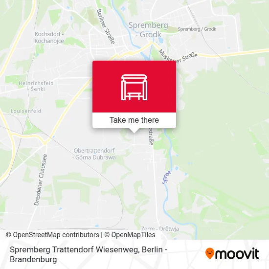 Spremberg Trattendorf Wiesenweg map