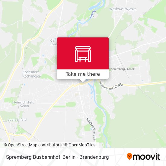 Spremberg Busbahnhof map