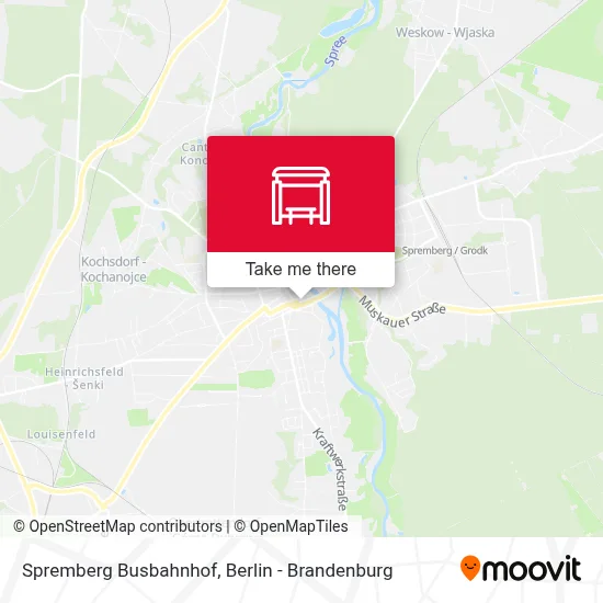 Spremberg Busbahnhof map