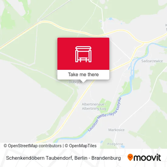 Карта Schenkendöbern Taubendorf
