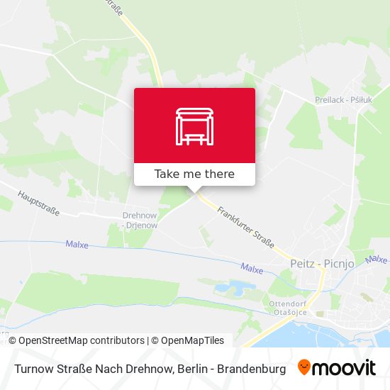 Turnow Straße Nach Drehnow map