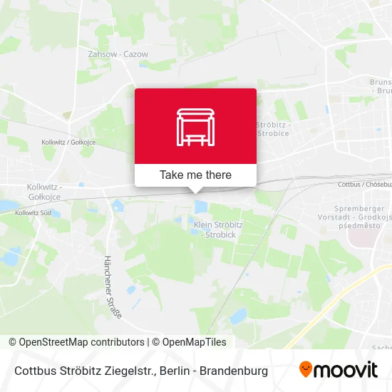 Cottbus Ströbitz Ziegelstr. map