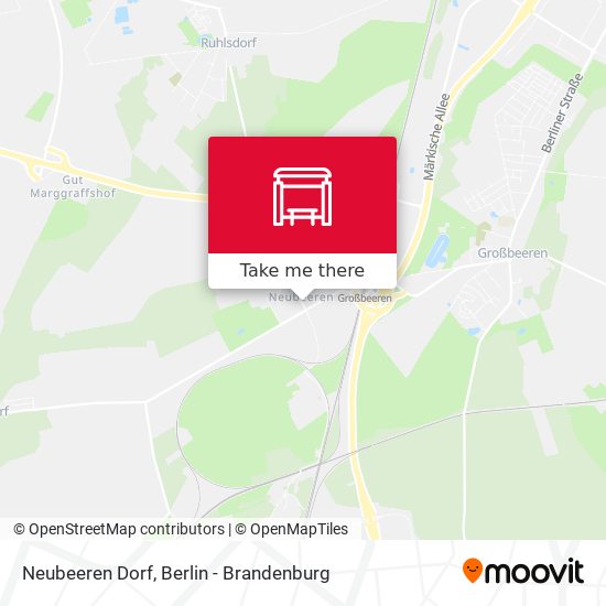 Neubeeren Dorf map