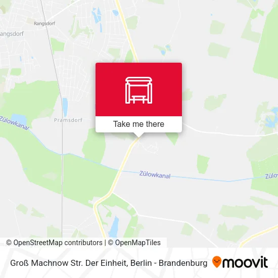 Карта Groß Machnow Str. Der Einheit