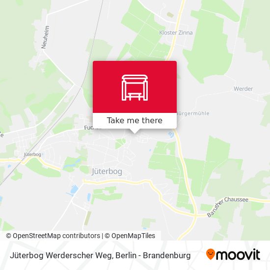 Jüterbog Werderscher Weg map