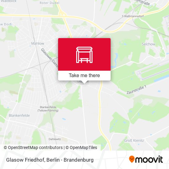 Glasow Friedhof map